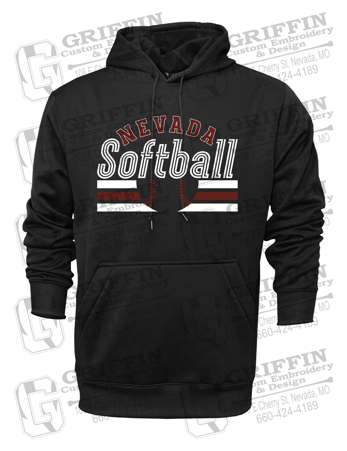 Performance Fleece Hoodie - Softball - Nevada Tigers 27-I