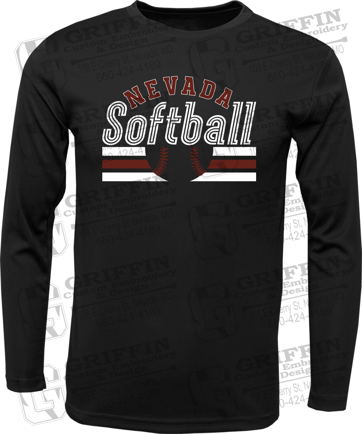 Dry-Fit Long Sleeve T-Shirt - Softball - Nevada Tigers 27-I