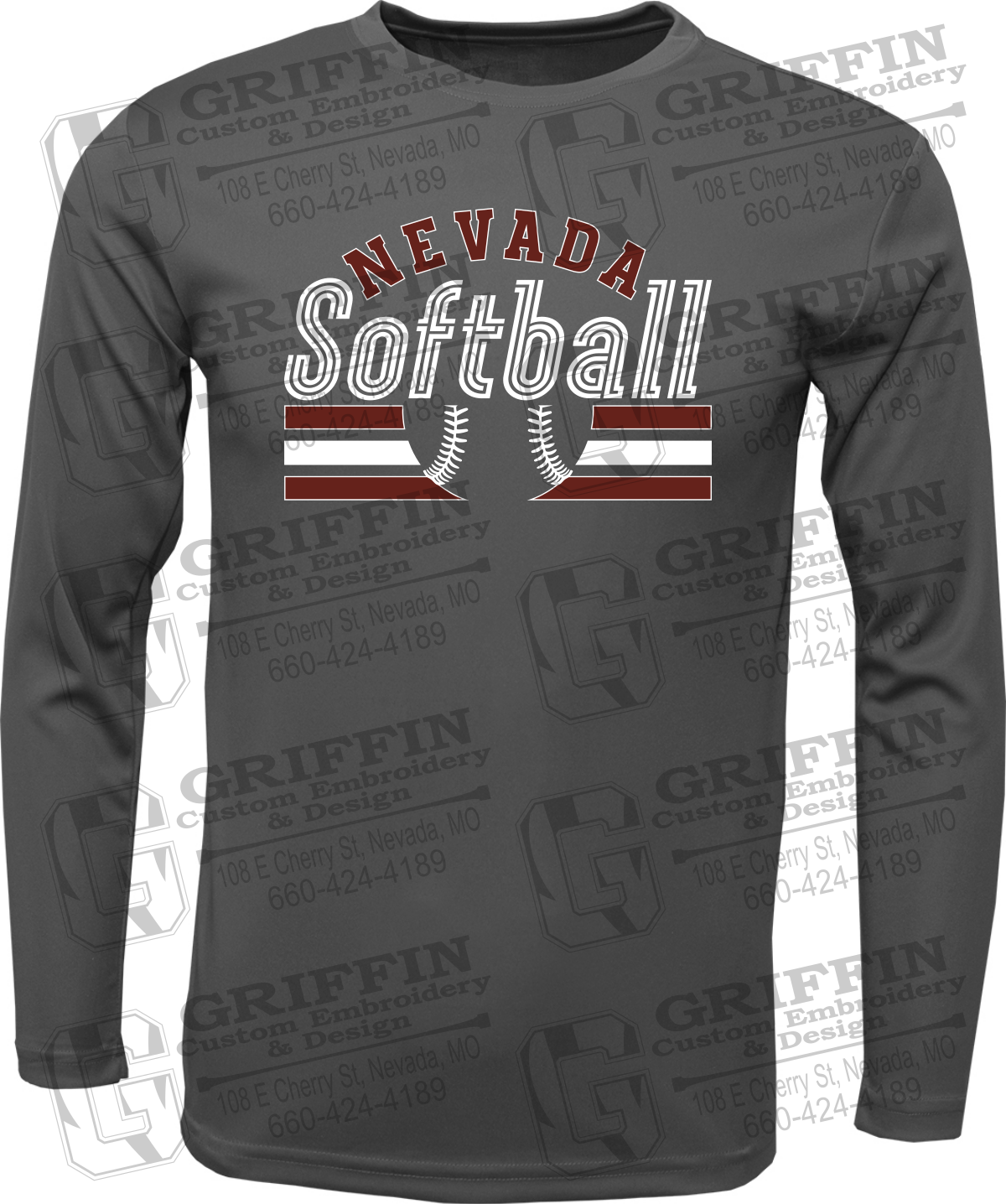 Dry-Fit Long Sleeve T-Shirt - Softball - Nevada Tigers 27-I