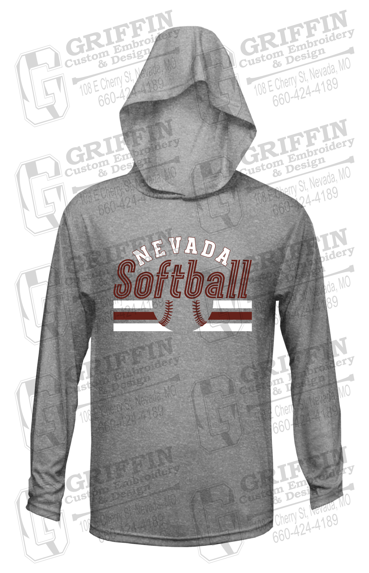 Dry-Fit T-Shirt Hoodie - Softball - Nevada Tigers 27-I