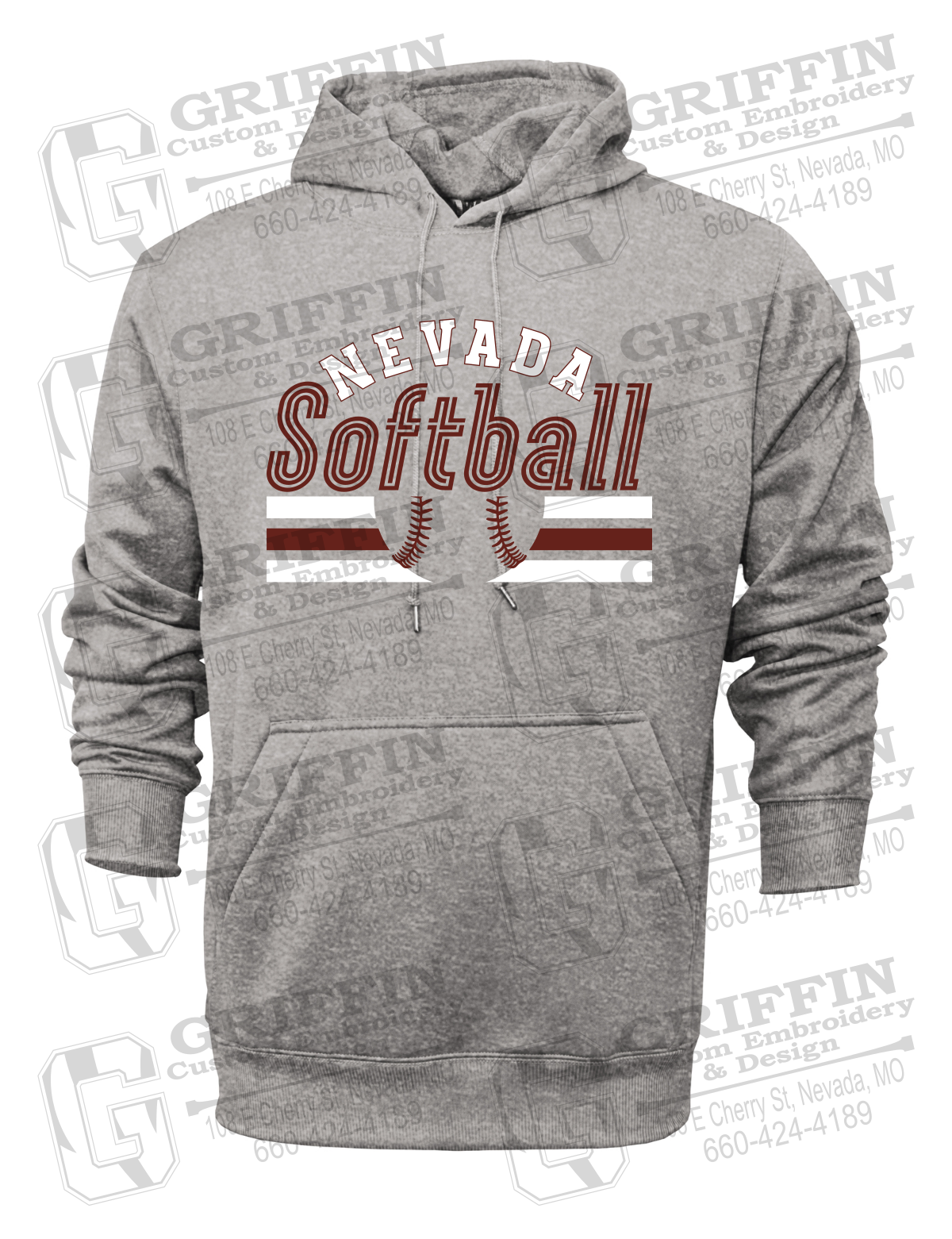Performance Fleece Hoodie - Softball - Nevada Tigers 27-I