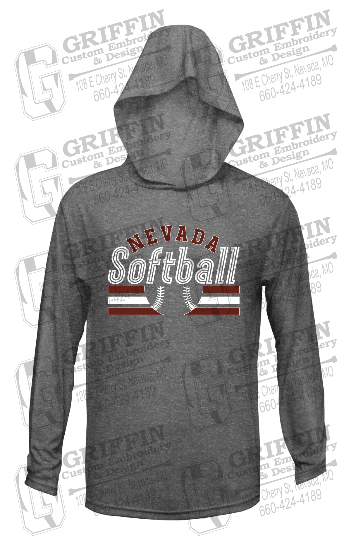 Dry-Fit T-Shirt Hoodie - Softball - Nevada Tigers 27-I