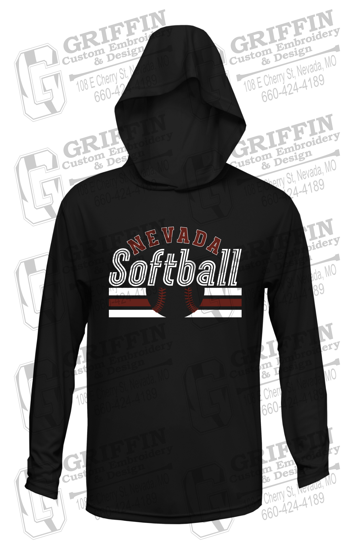 Dry-Fit T-Shirt Hoodie - Softball - Nevada Tigers 27-I