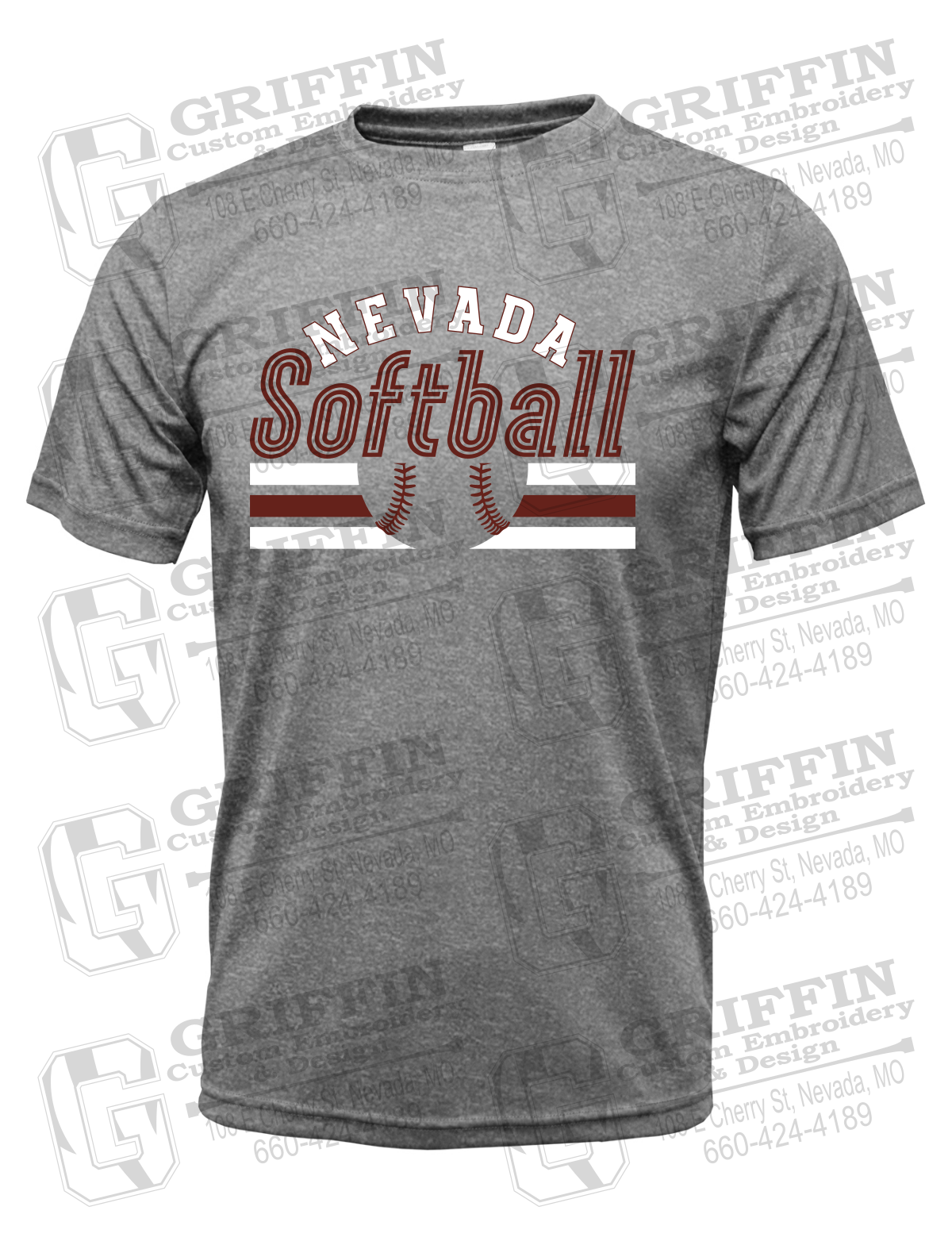 Dry-Fit Short Sleeve T-Shirt - Softball - Nevada Tigers 27-I