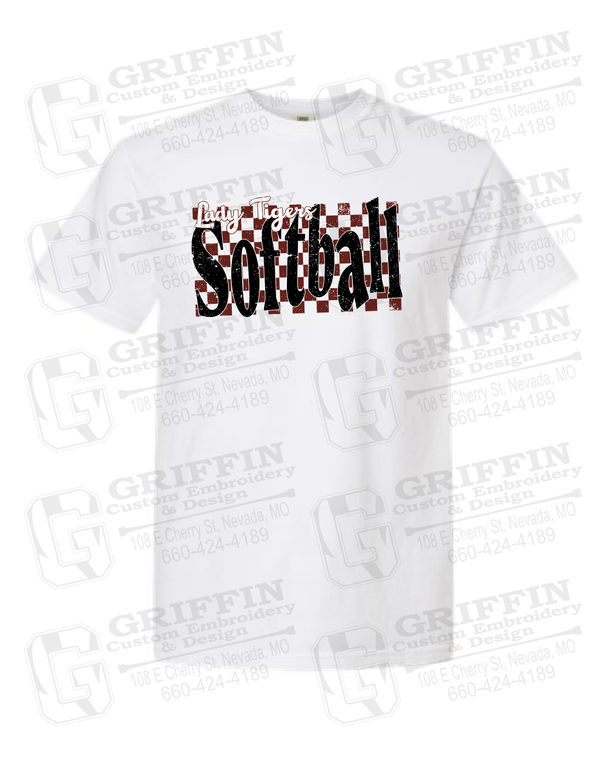 Comfort Colors Short Sleeve T-Shirt - Softball - Nevada Tigers 27-J