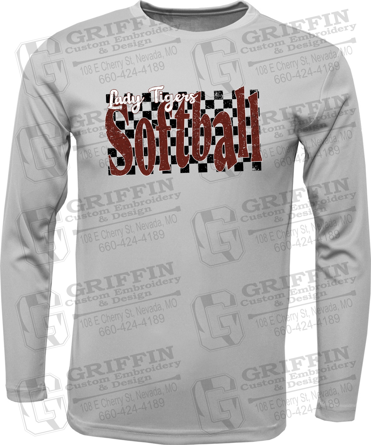 Toddler Dry-Fit Long Sleeve T-Shirt - Softball - Nevada Tigers 27-J