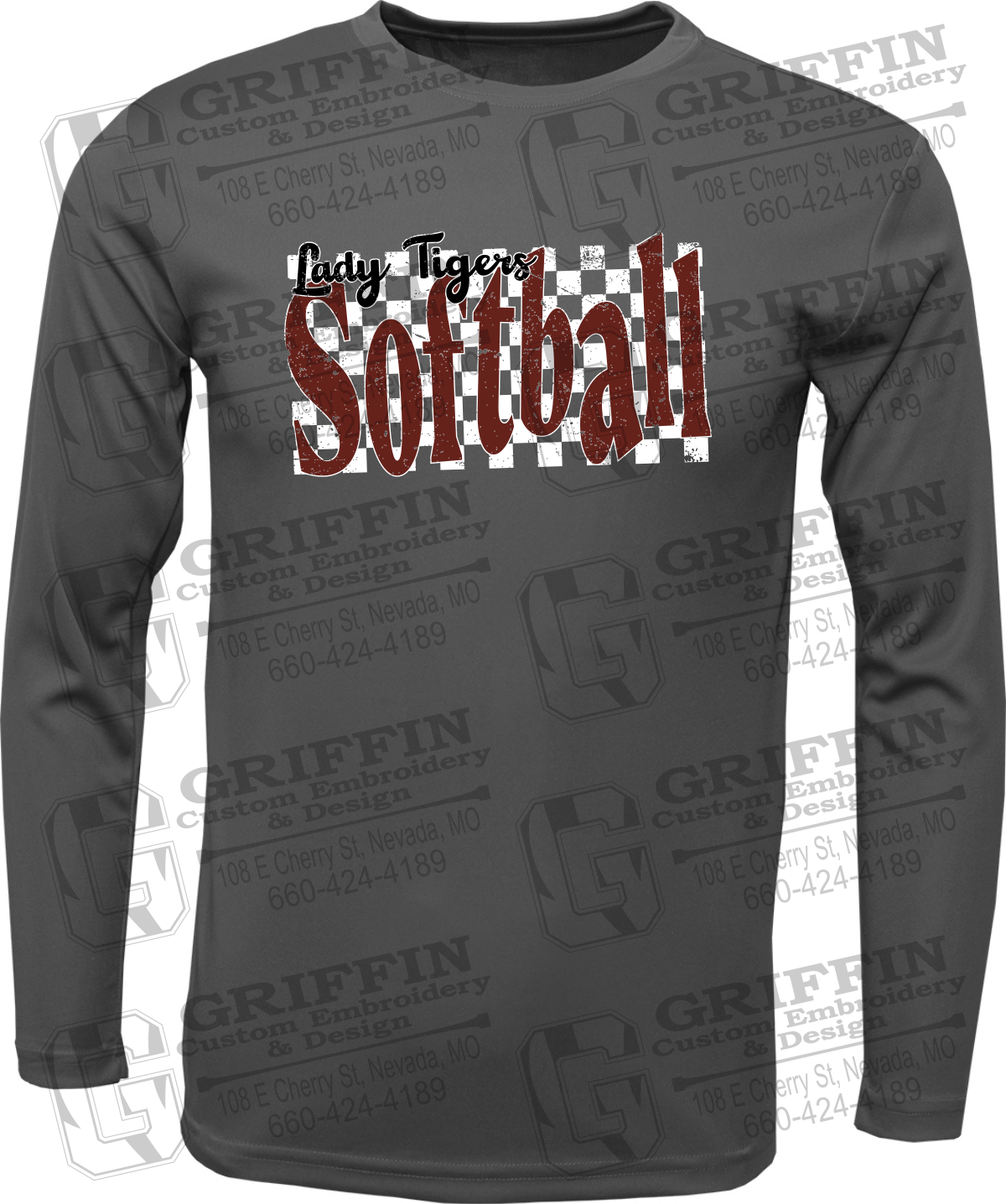 Dry-Fit Long Sleeve T-Shirt - Softball - Nevada Tigers 27-J