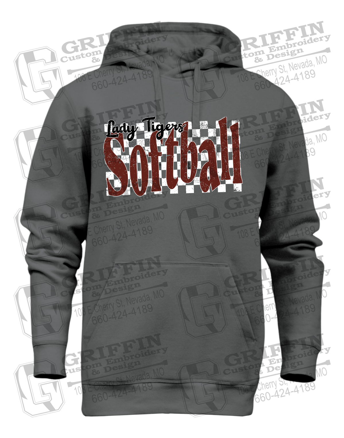 Heavyweight Fleece Hoodie - Softball - Nevada Tigers 27-J