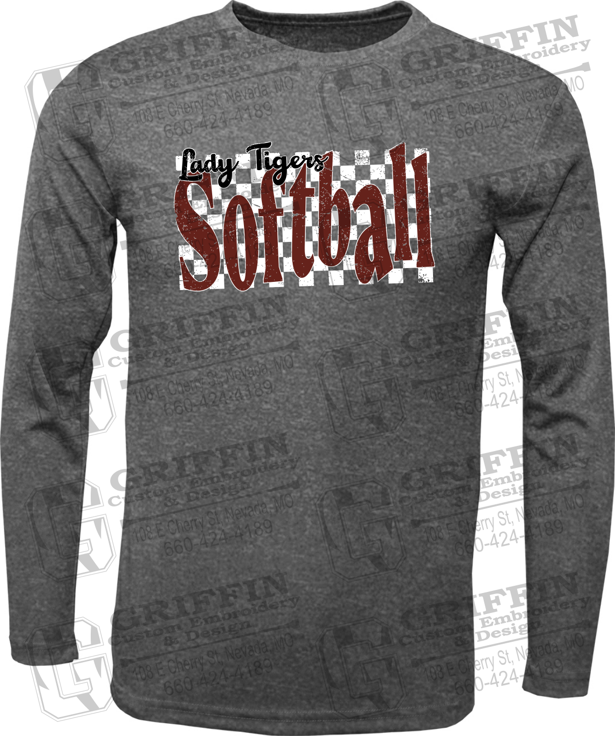 Dry-Fit Long Sleeve T-Shirt - Softball - Nevada Tigers 27-J