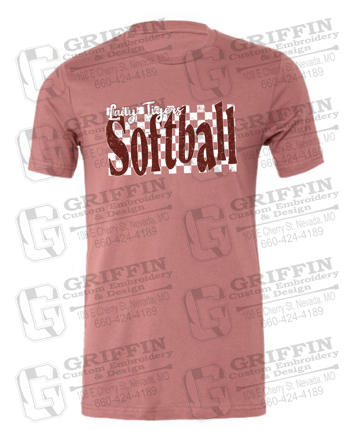 Cotton Short Sleeve T-Shirt - Softball - Nevada Tigers 27-J