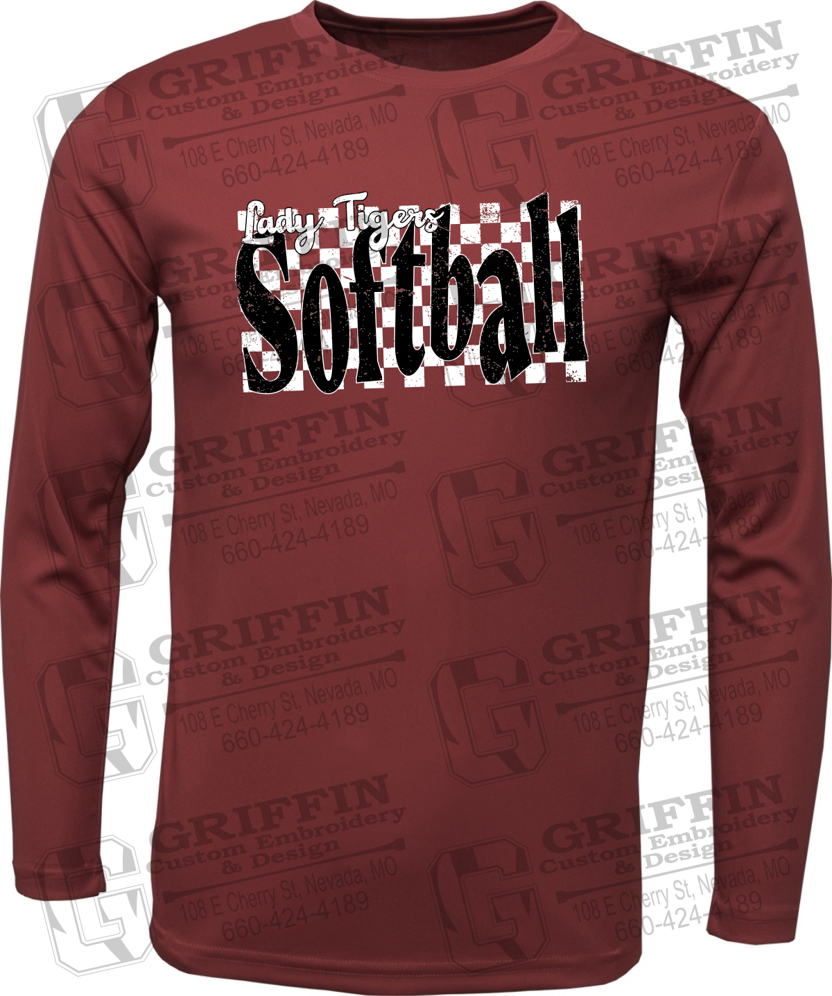 Dry-Fit Long Sleeve T-Shirt - Softball - Nevada Tigers 27-J