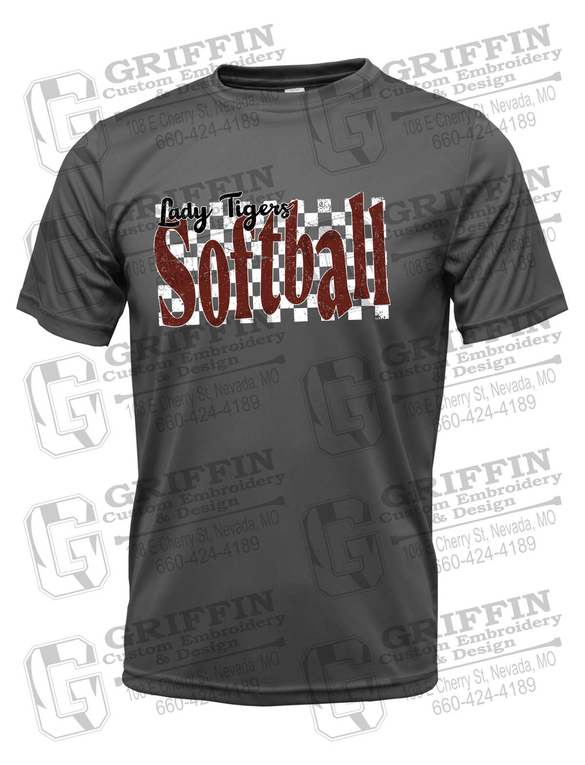 Dry-Fit Short Sleeve T-Shirt - Softball - Nevada Tigers 27-J