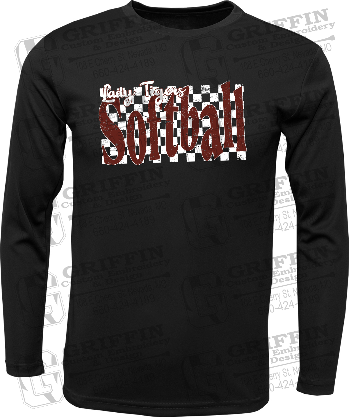 Dry-Fit Long Sleeve T-Shirt - Softball - Nevada Tigers 27-J