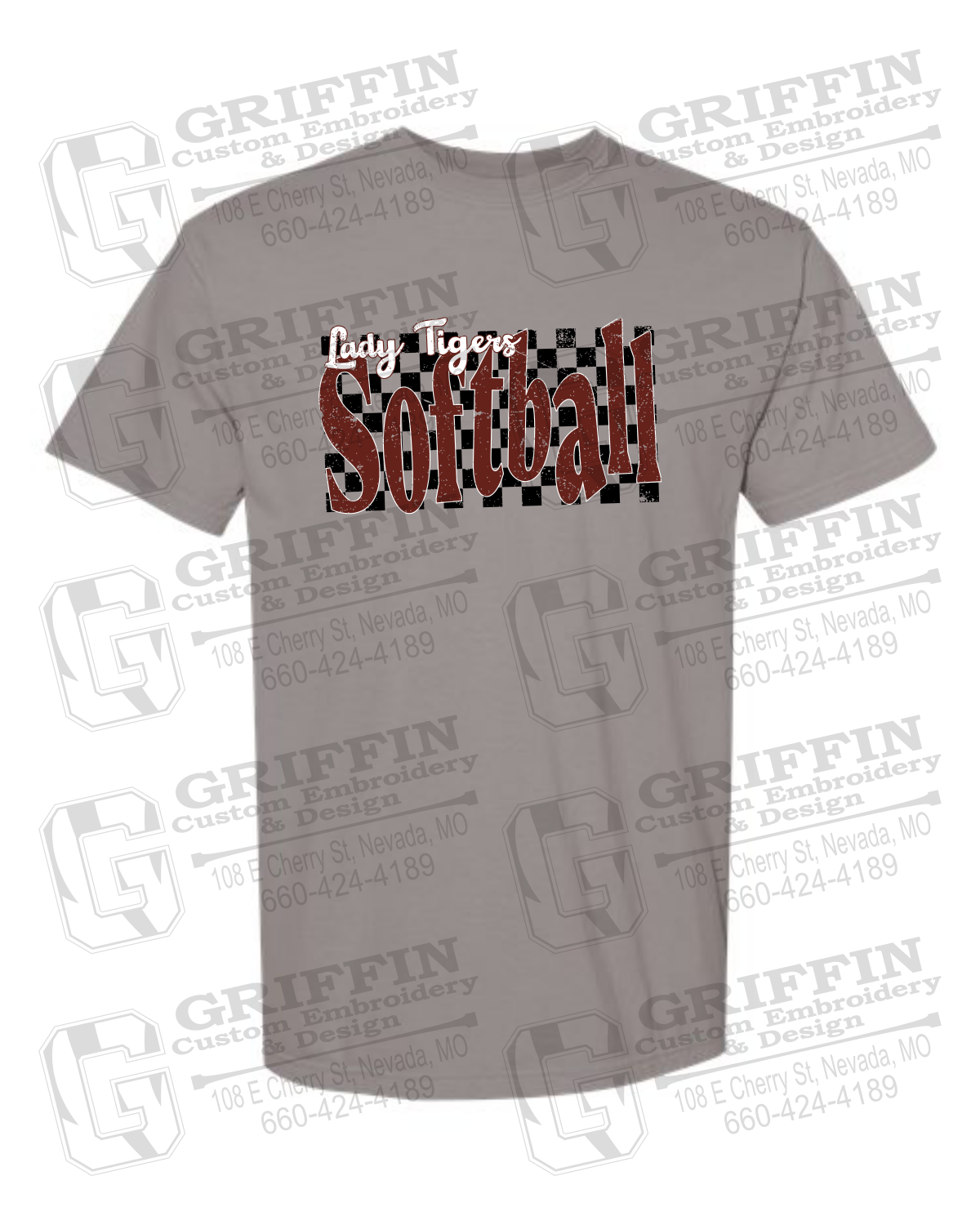 Comfort Colors Short Sleeve T-Shirt - Softball - Nevada Tigers 27-J