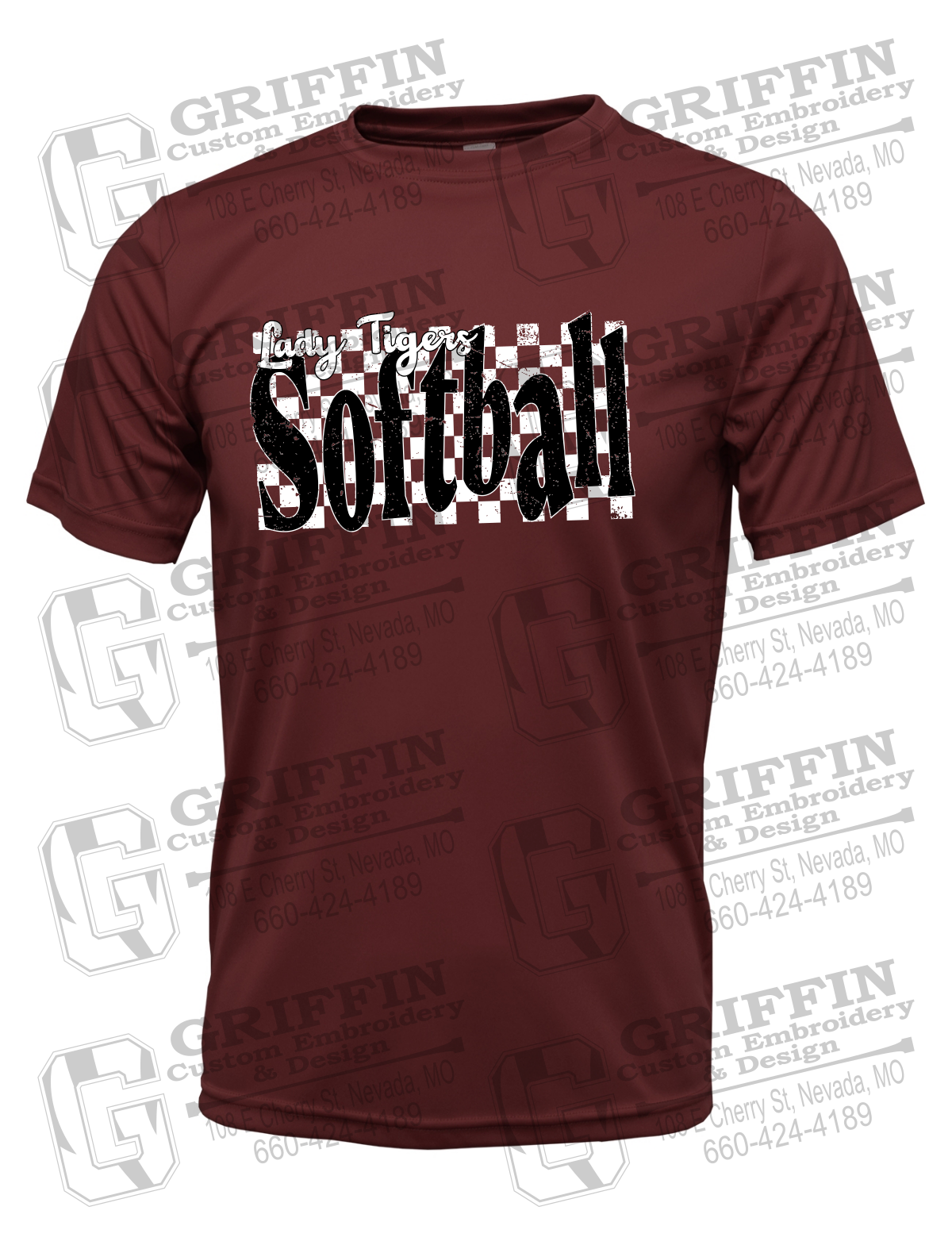 Dry-Fit Short Sleeve T-Shirt - Softball - Nevada Tigers 27-J