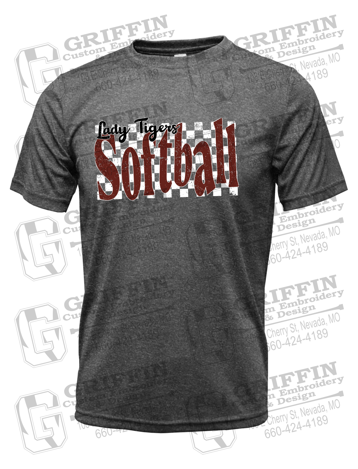 Dry-Fit Short Sleeve T-Shirt - Softball - Nevada Tigers 27-J