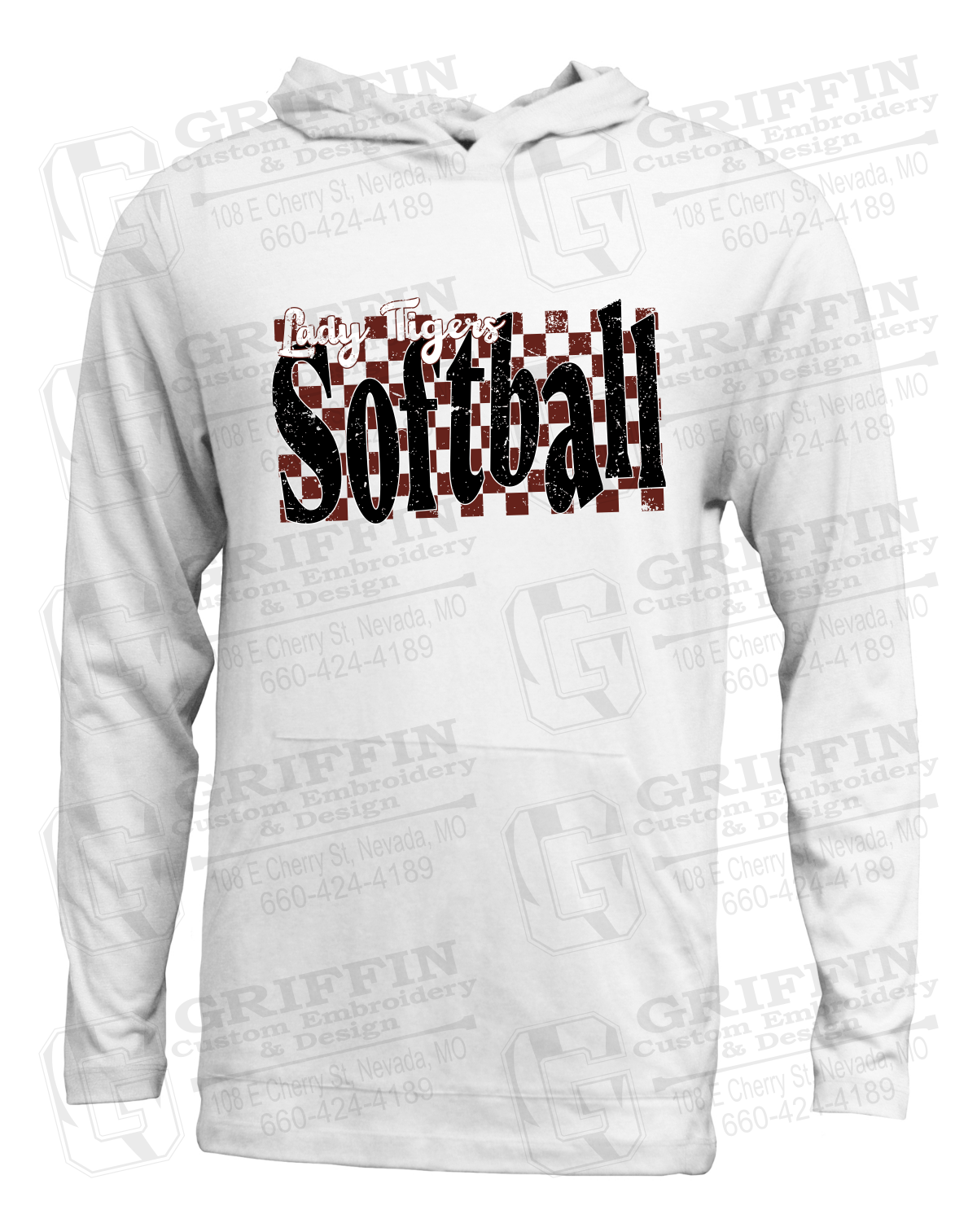 Soft-Tek T-Shirt Hoodie - Softball - Nevada Tigers 27-J