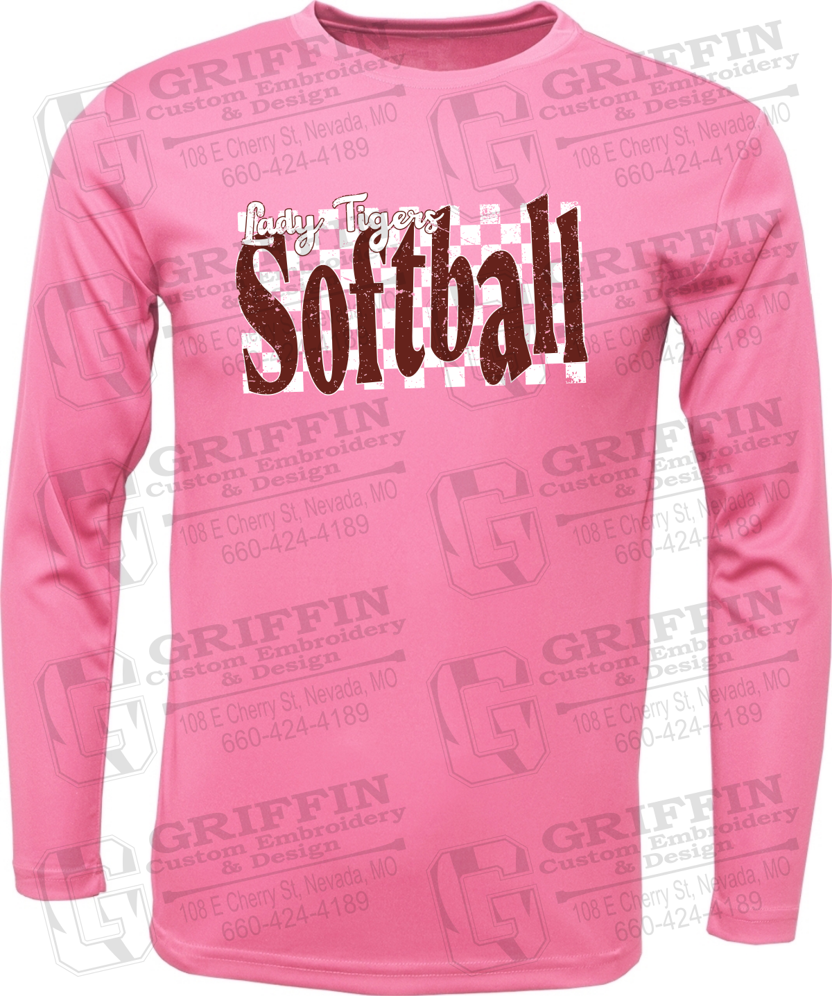 Toddler Dry-Fit Long Sleeve T-Shirt - Softball - Nevada Tigers 27-J