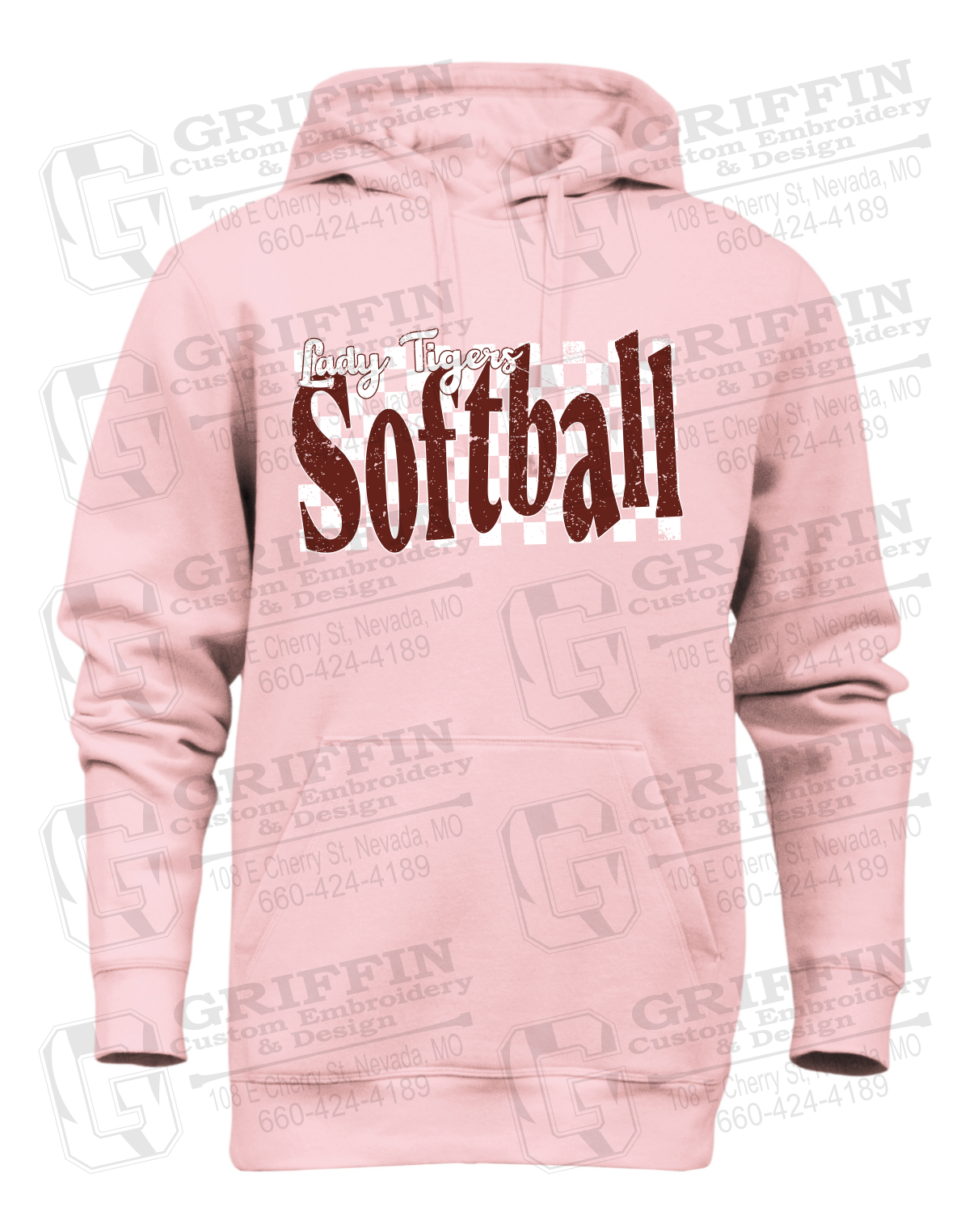 Heavyweight Fleece Hoodie - Softball - Nevada Tigers 27-J