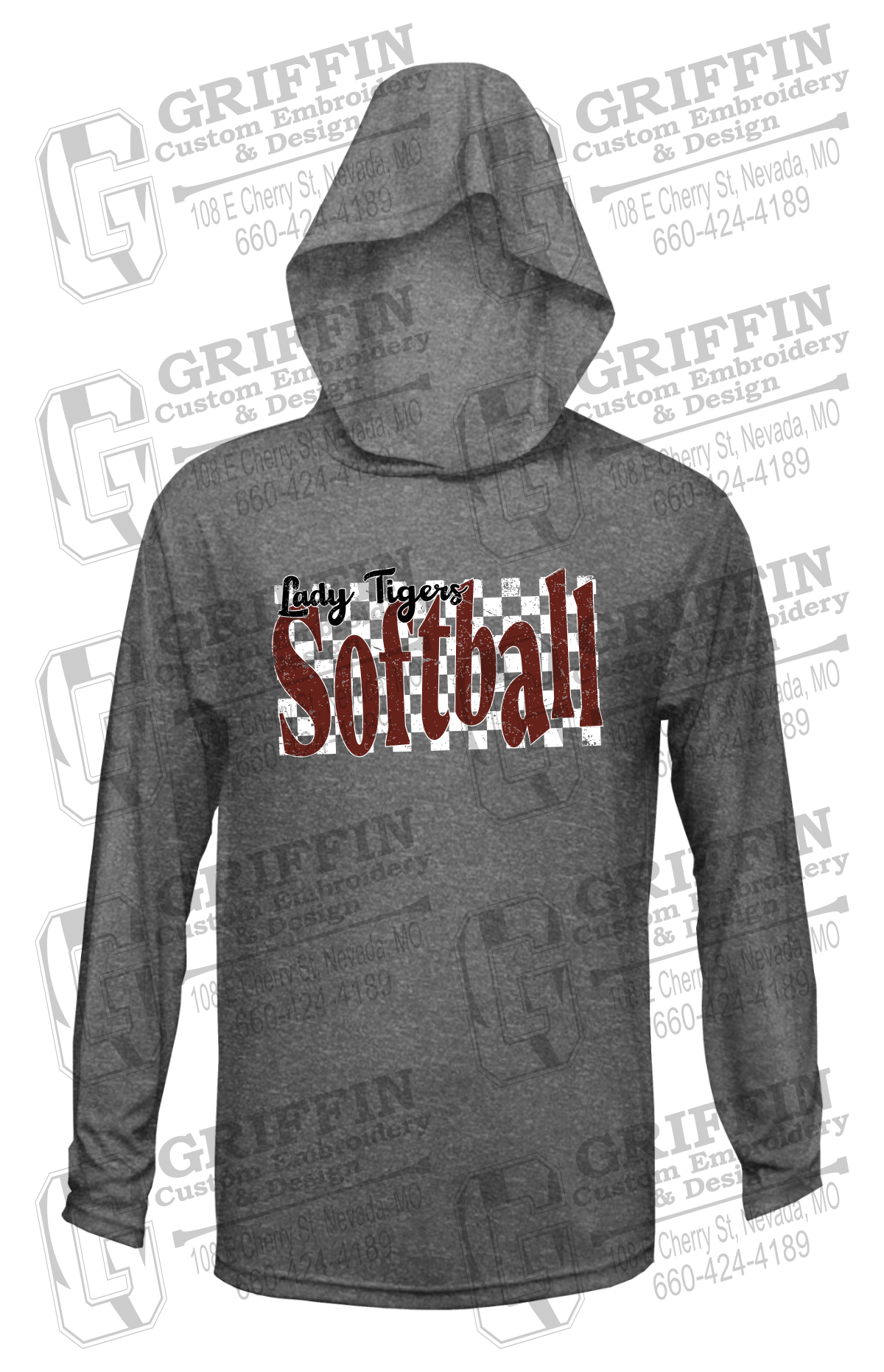 Dry-Fit T-Shirt Hoodie - Softball - Nevada Tigers 27-J