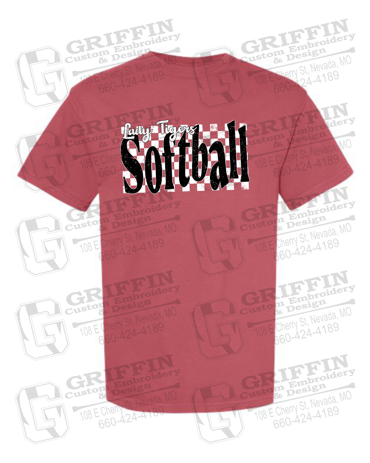 Comfort Colors Short Sleeve T-Shirt - Softball - Nevada Tigers 27-J