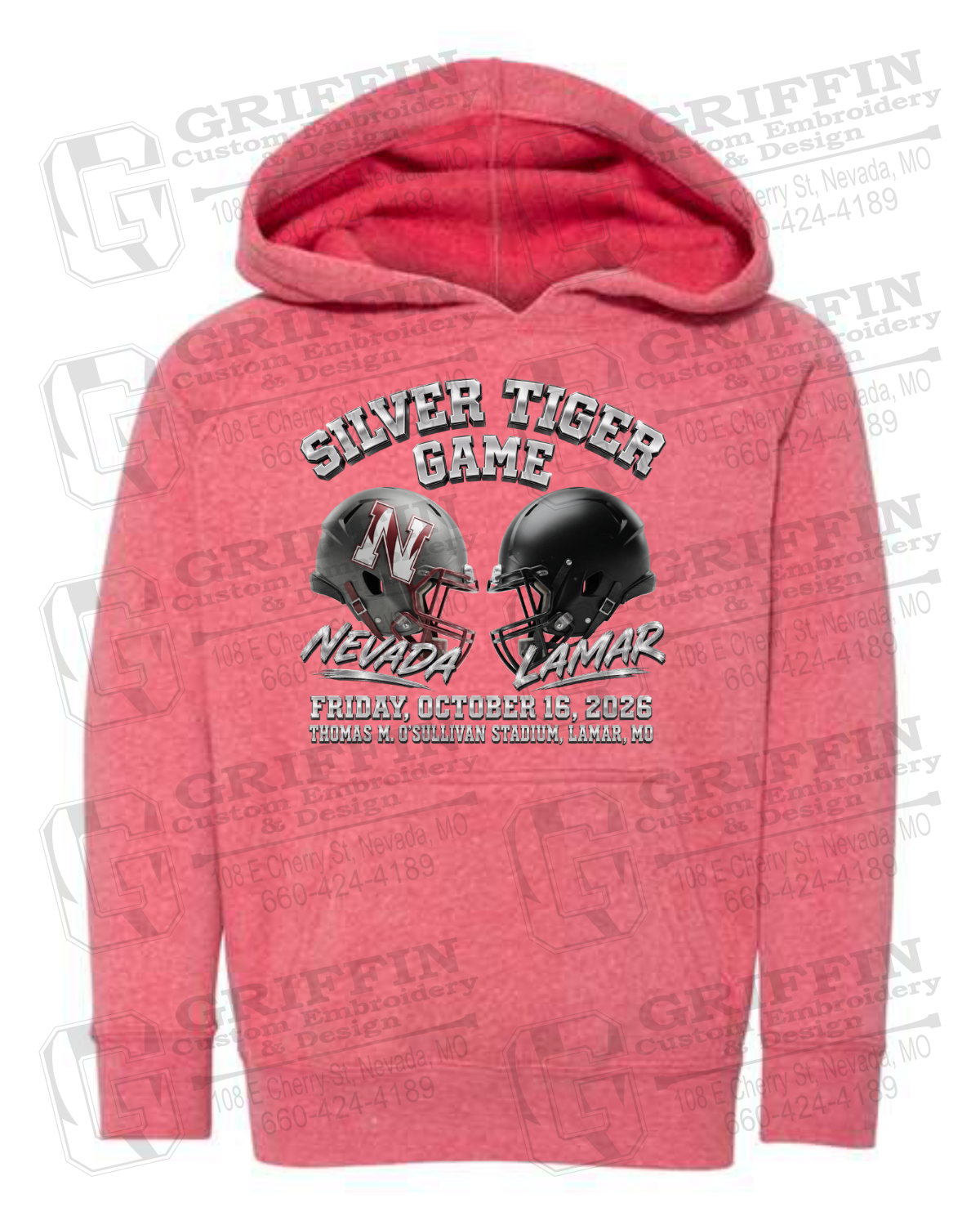 Toddler Hoodie - Silver Tiger 2026 Football - Nevada Tigers 27-K