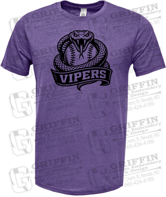 Soft-Tek Short Sleeve T-Shirt - Violet Vipers