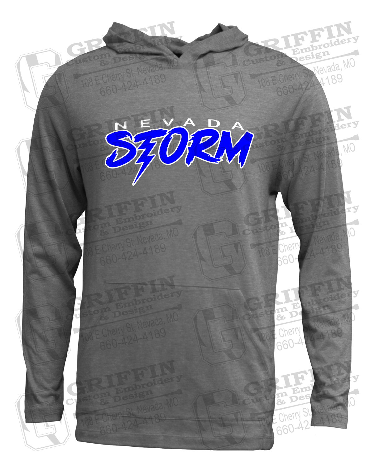 Soft-Tek T-Shirt Hoodie - Basketball - Nevada Storm