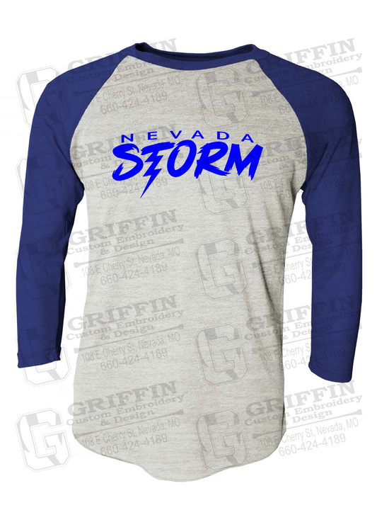 Tri-Blend Raglan Sleeve T-Shirt - Basketball - Nevada Storm