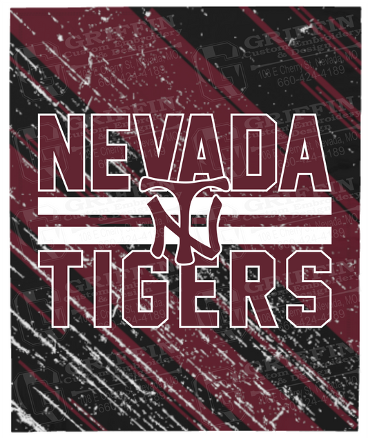 Microfleece Blanket - Nevada Tigers Axis 25-U - (2-3 Weeks Fulfillment Time)