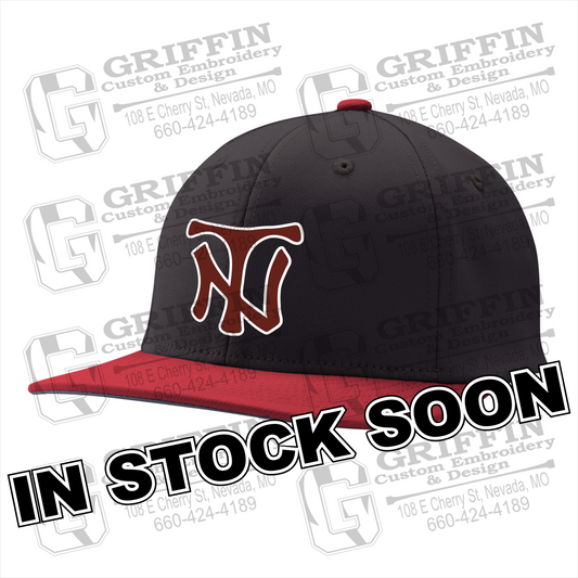 3D Embroidered MVP Fitted Cap - Cardinal/Black w/ Nevada NT Logo