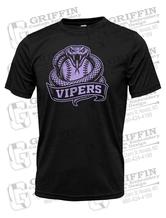 Dry-Fit Short Sleeve T-Shirt - Violet Vipers
