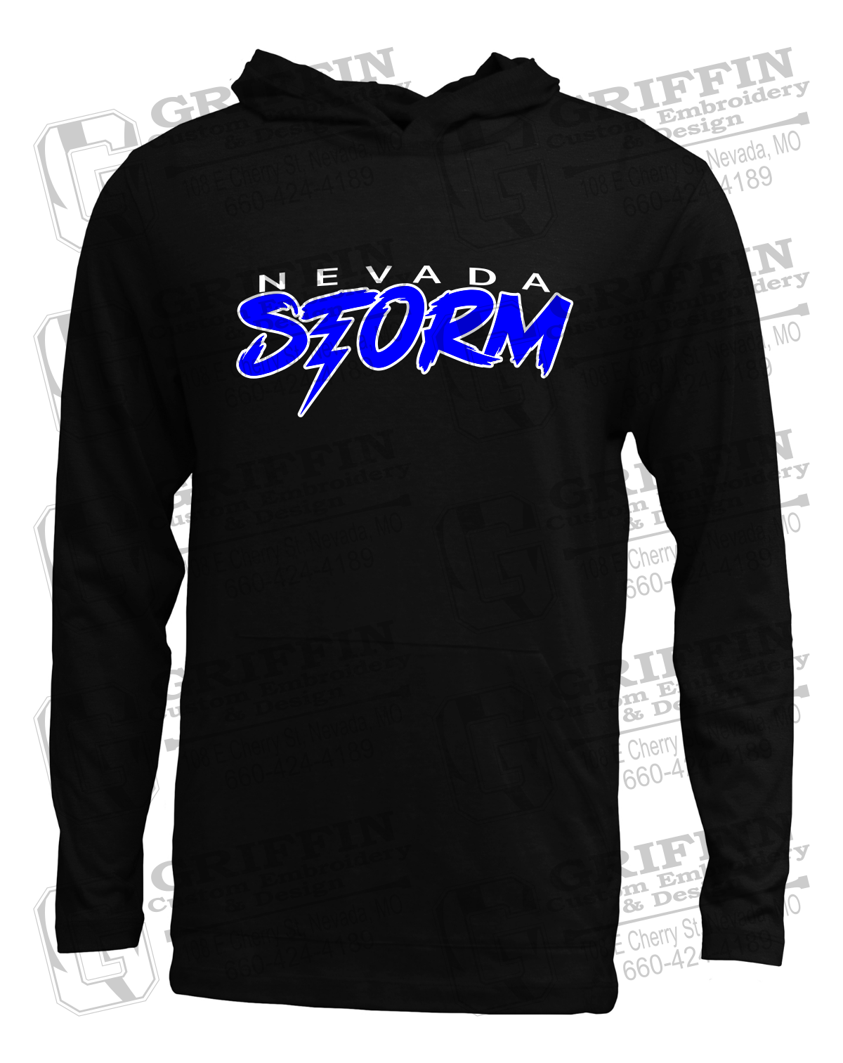 Soft-Tek T-Shirt Hoodie - Basketball - Nevada Storm