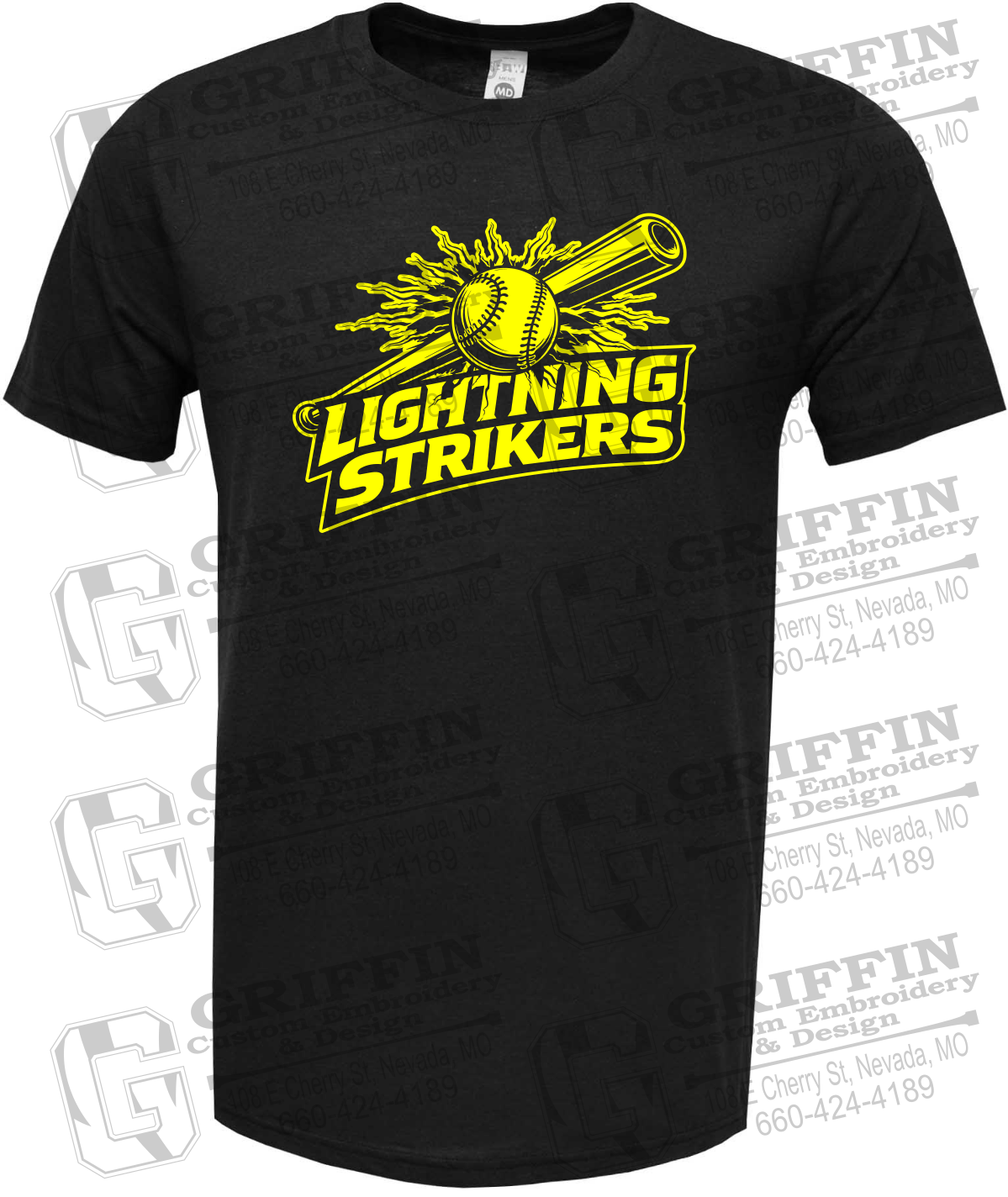Soft-Tek Short Sleeve T-Shirt - Lightning Strikers