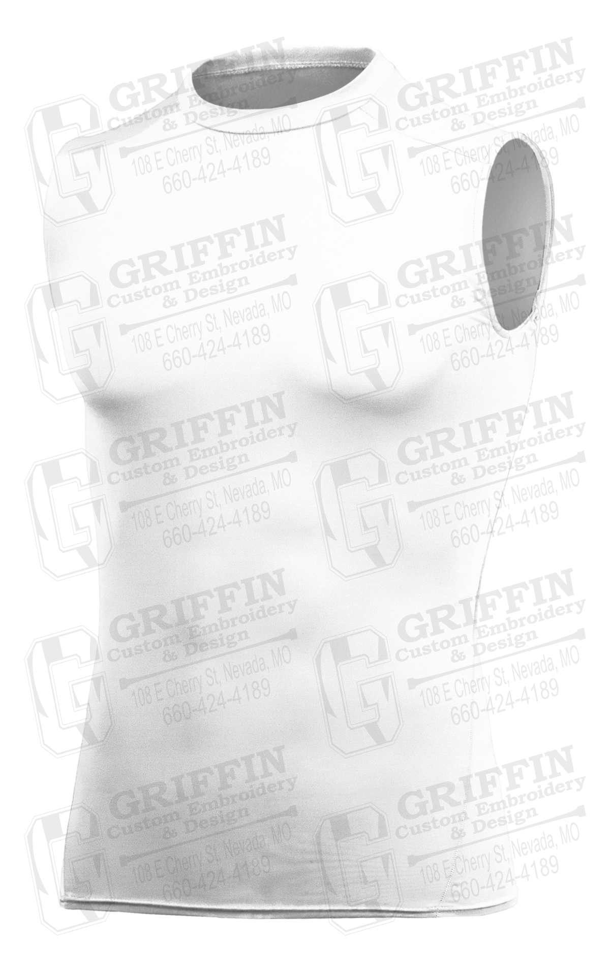 Mens Sleeveless Compression Shirt - Blank