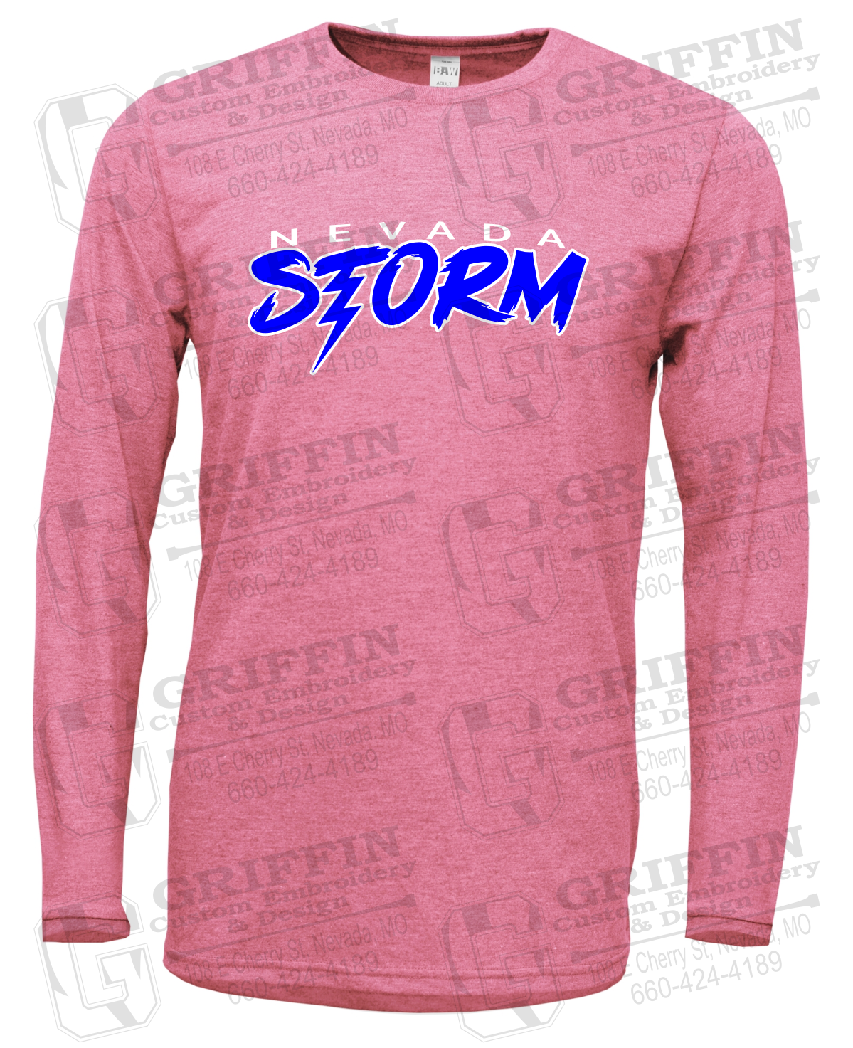 Soft-Tek Long Sleeve T-Shirt - Basketball - Nevada Storm