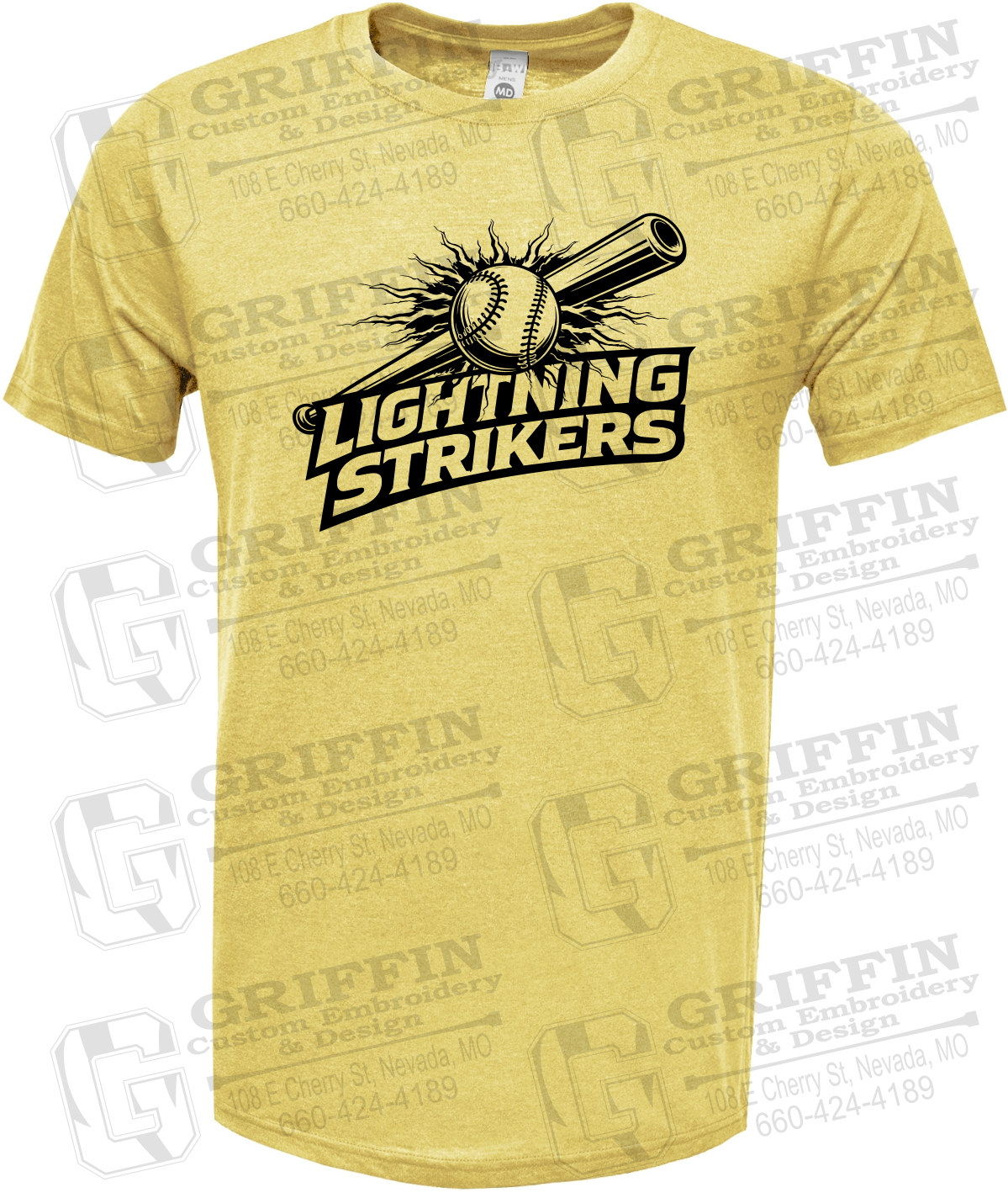 Soft-Tek Short Sleeve T-Shirt - Lightning Strikers