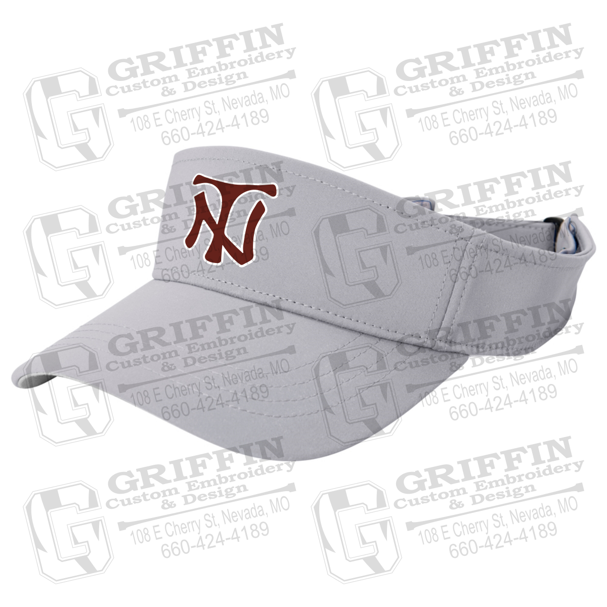 Optic Adjustable Visor - Nevada Tigers NT Logo