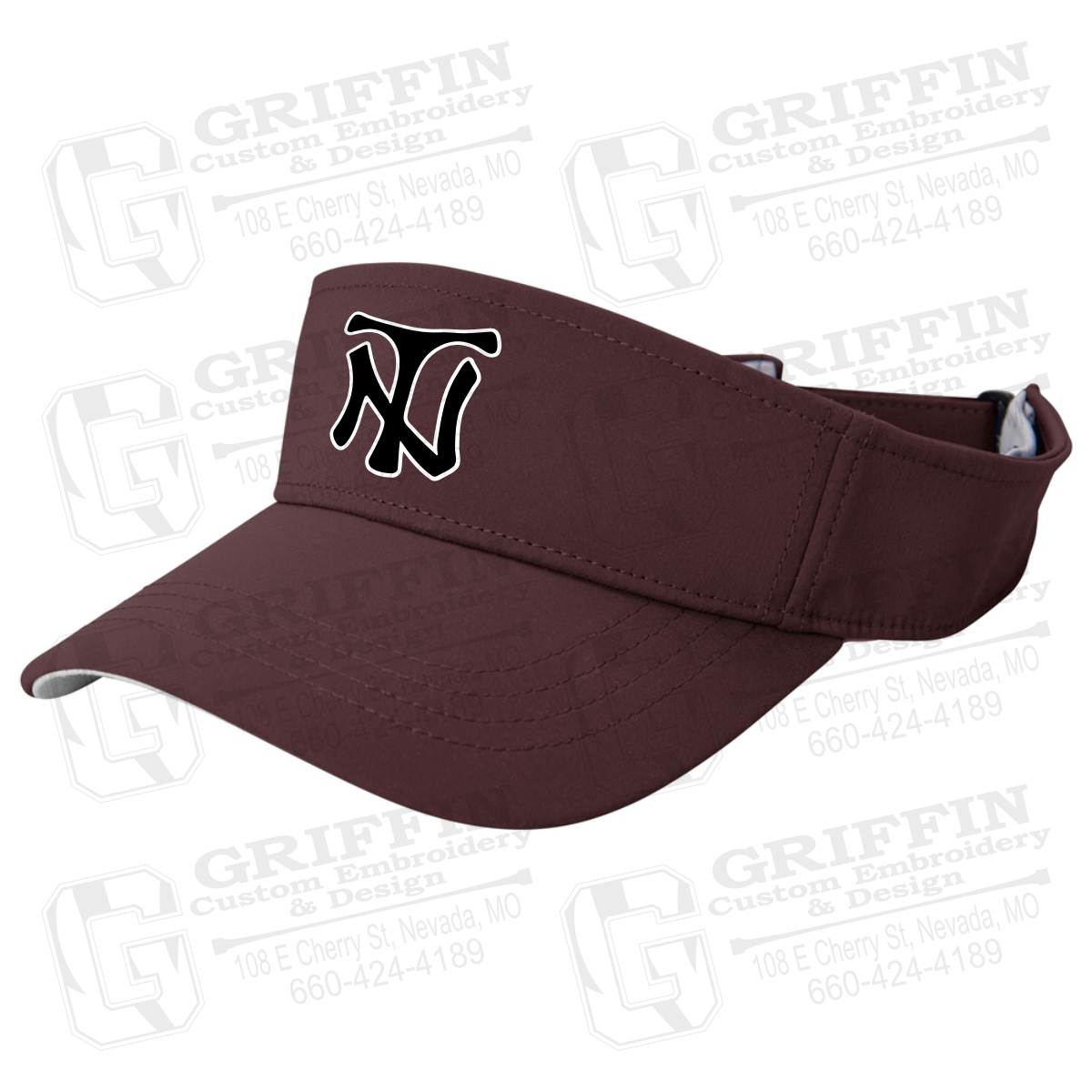 Optic Adjustable Visor - Nevada Tigers NT Logo