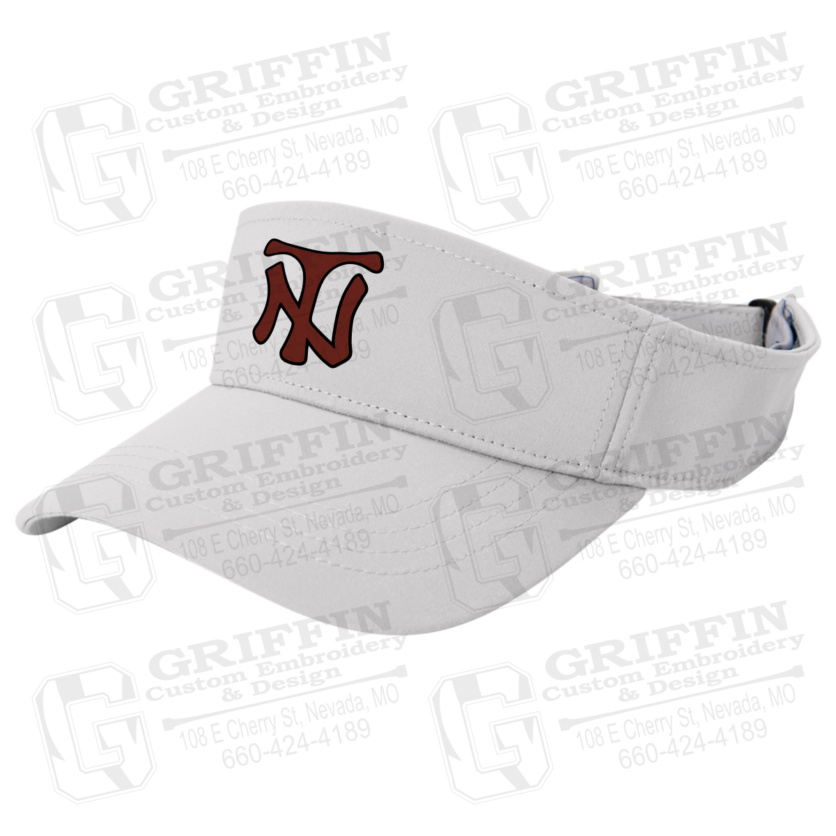 Optic Adjustable Visor - Nevada Tigers NT Logo