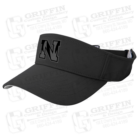 Optic Adjustable Visor - Blackout Nevada N Logo