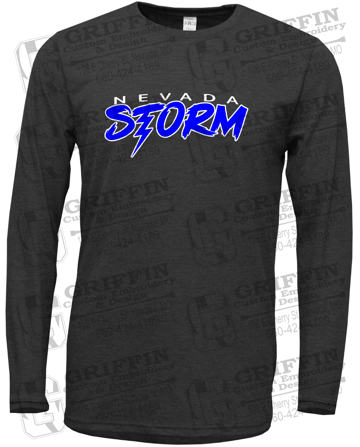 Soft-Tek Long Sleeve T-Shirt - Basketball - Nevada Storm