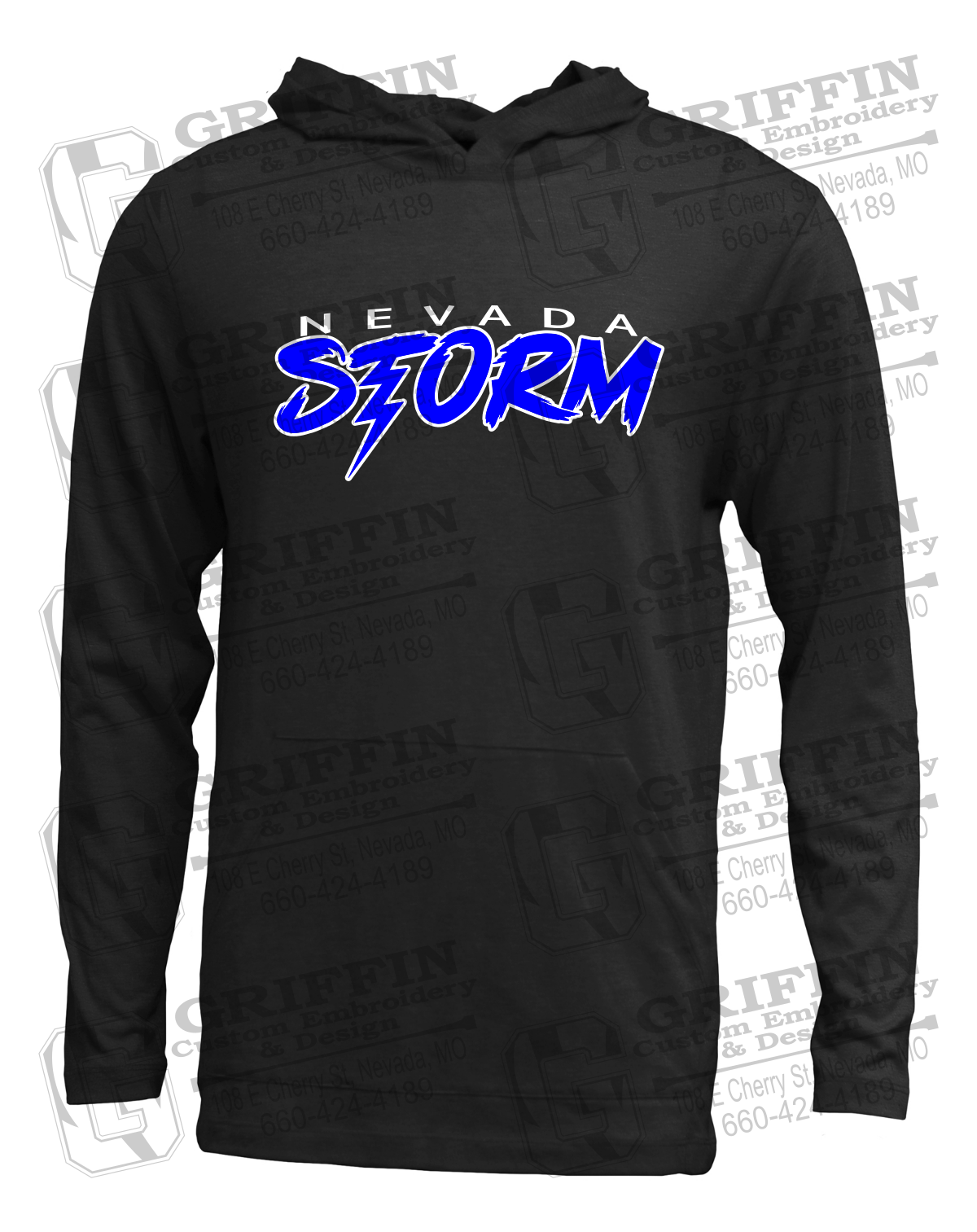 Soft-Tek T-Shirt Hoodie - Basketball - Nevada Storm