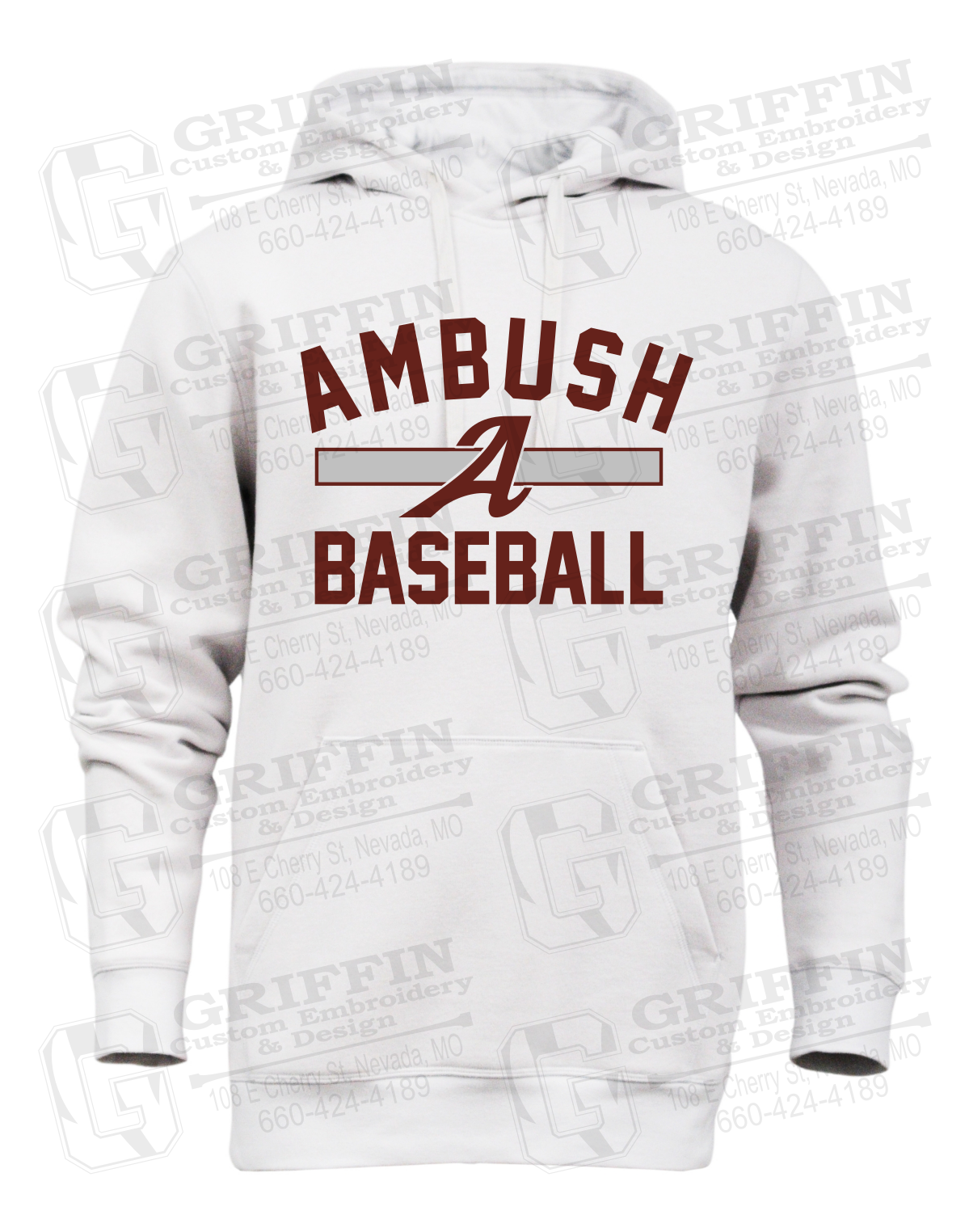 Heavyweight Fleece Hoodie - Ambush Baseball 25-A