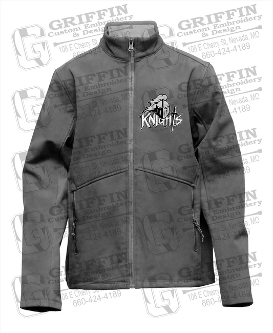 NEVC Knights Youth Softshell Jacket - Knights Full Logo