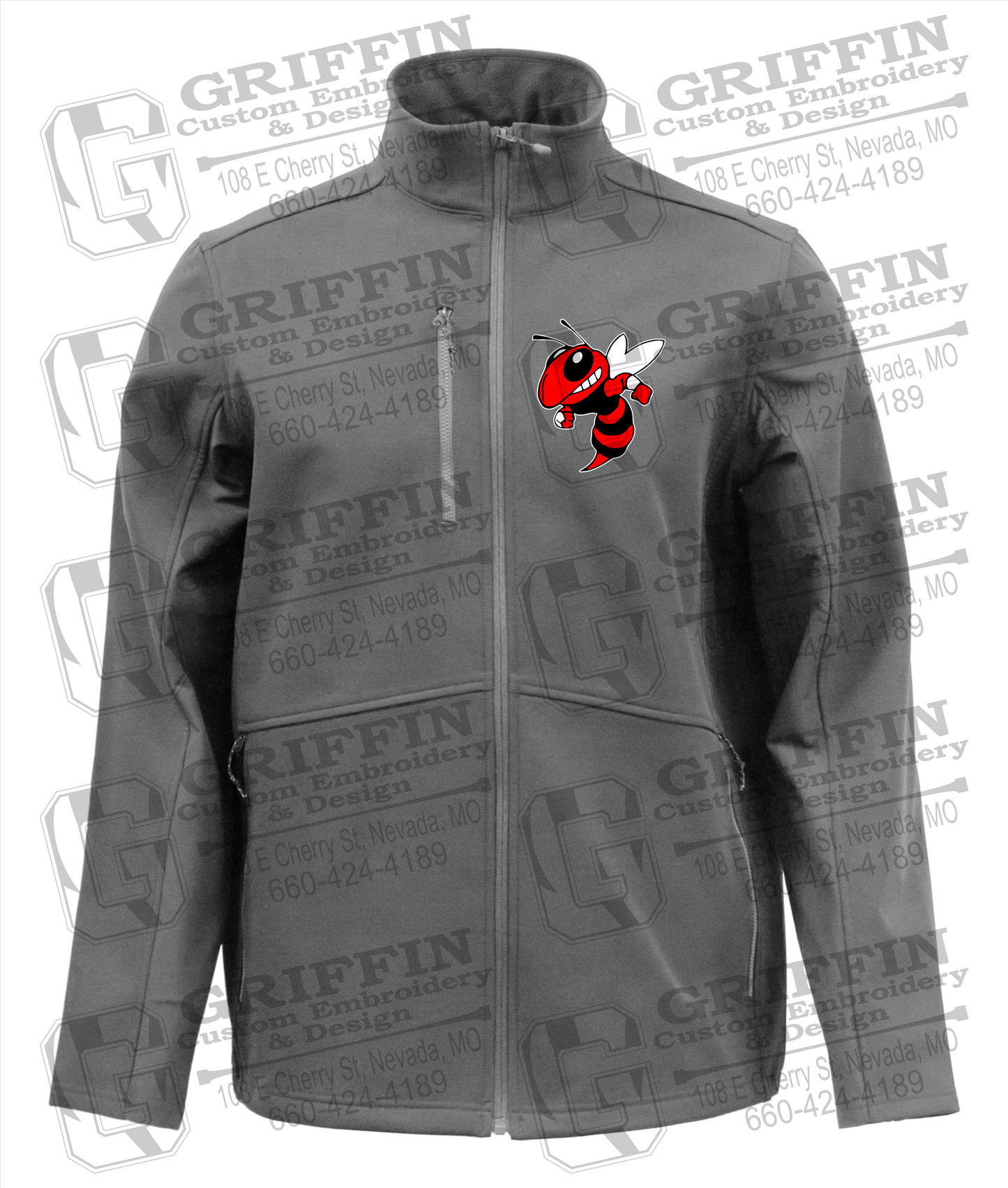 Hume Hornets Mens Softshell Jacket - Hornet Logo