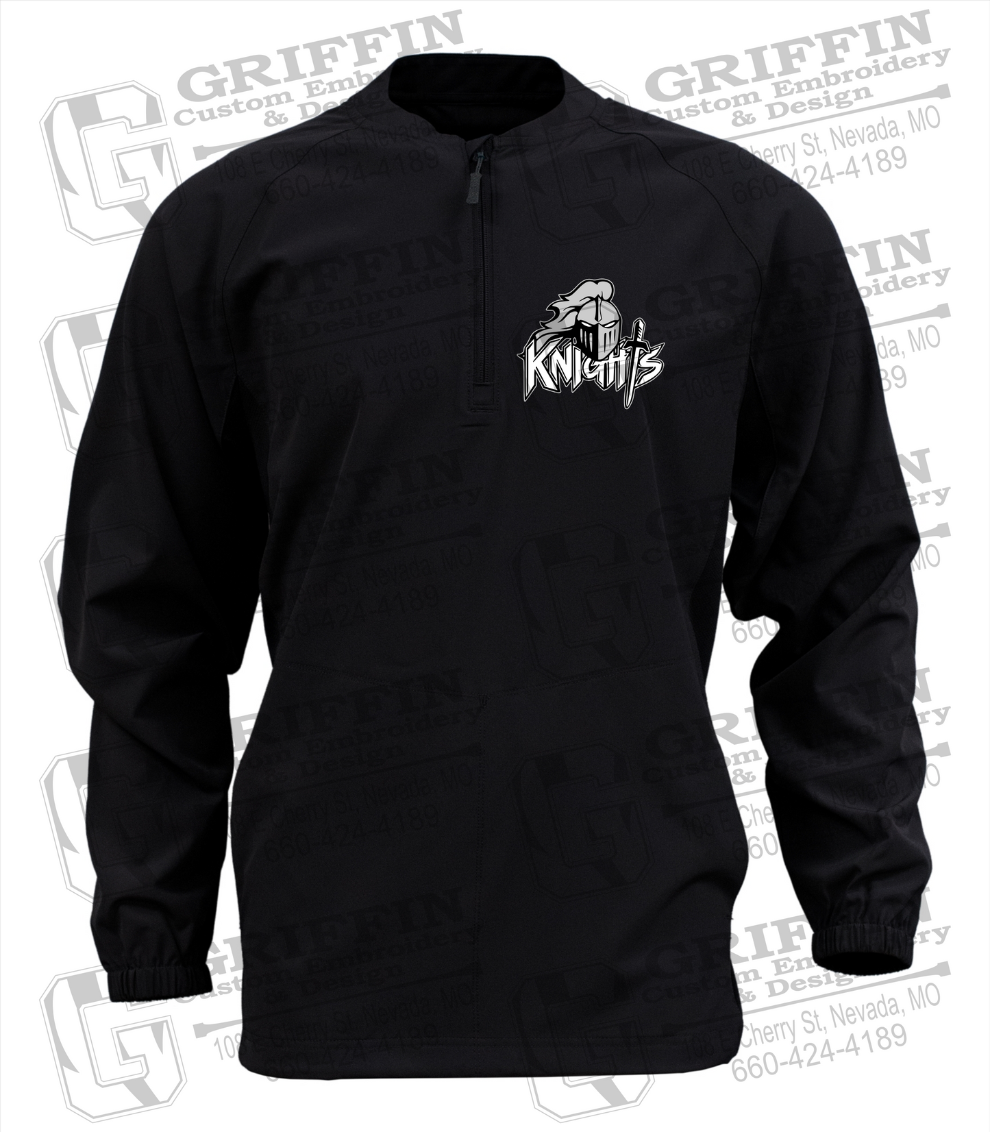 Long Sleeve Cage Jacket - NEVC Knights Full Logo
