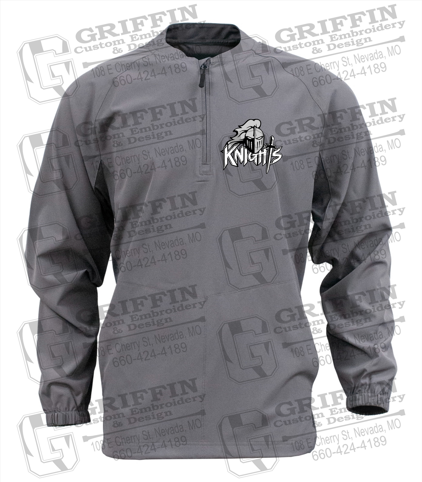 Long Sleeve Cage Jacket - NEVC Knights Full Logo