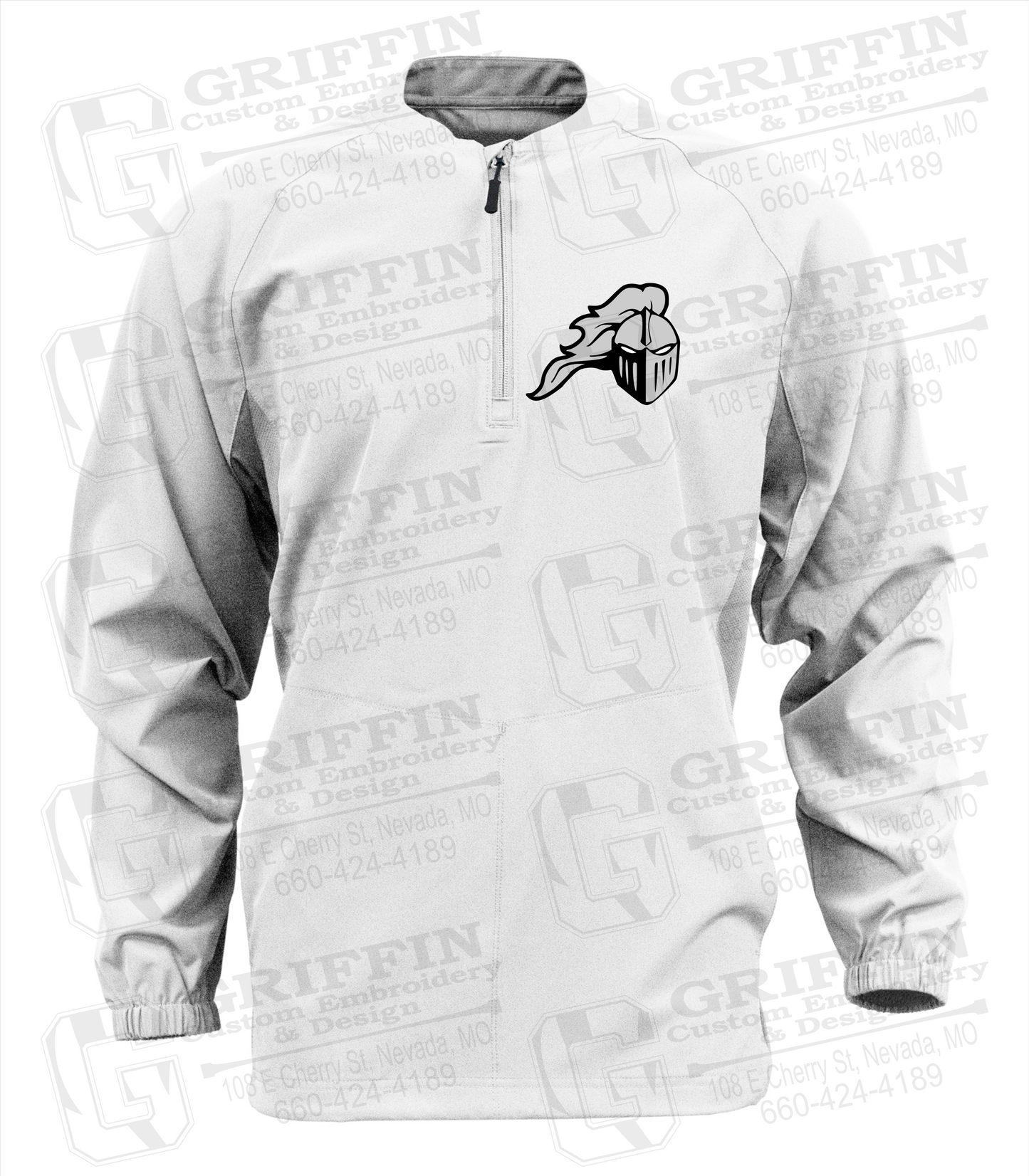 Long Sleeve Cage Jacket - NEVC Knights Helmet Logo