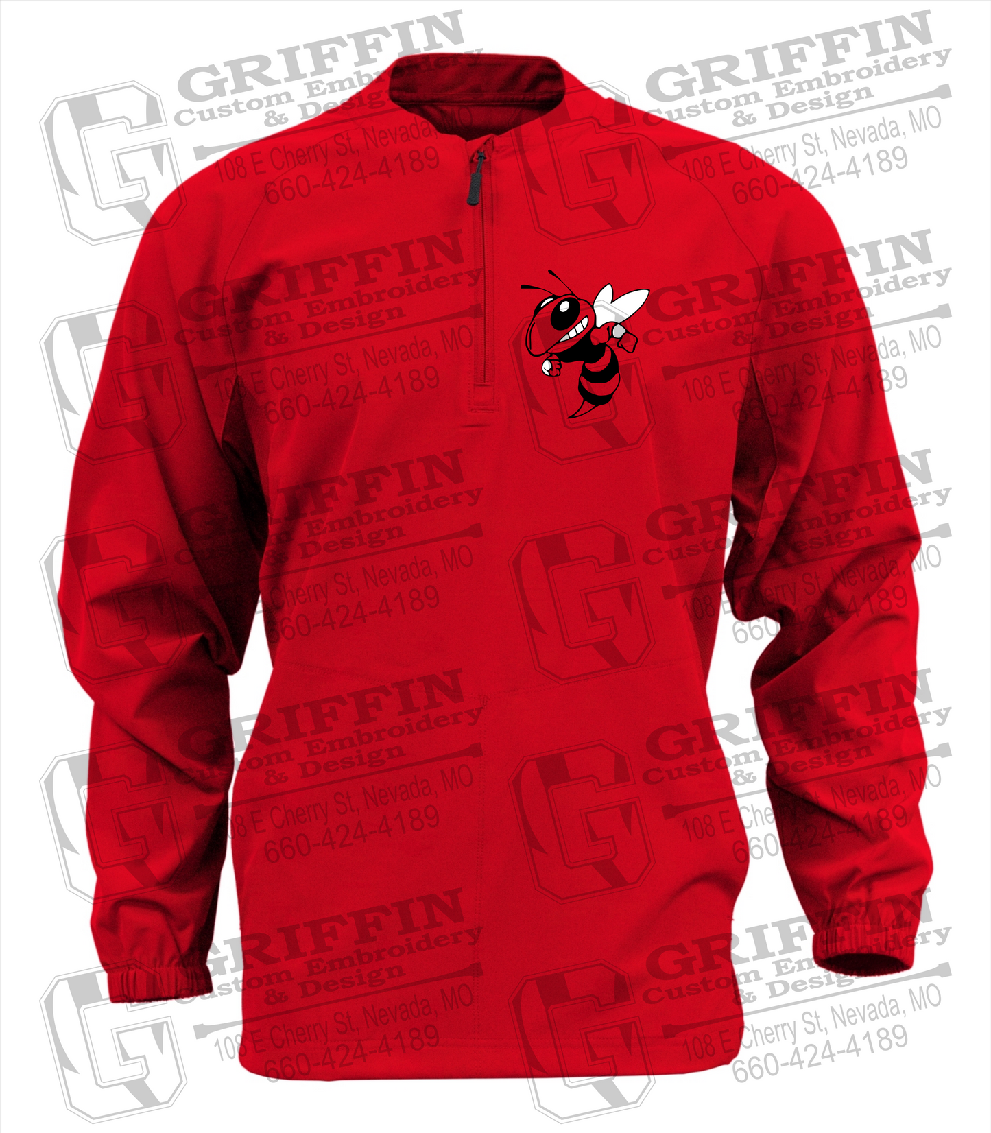 Long Sleeve Cage Jacket - Hume Hornets Logo